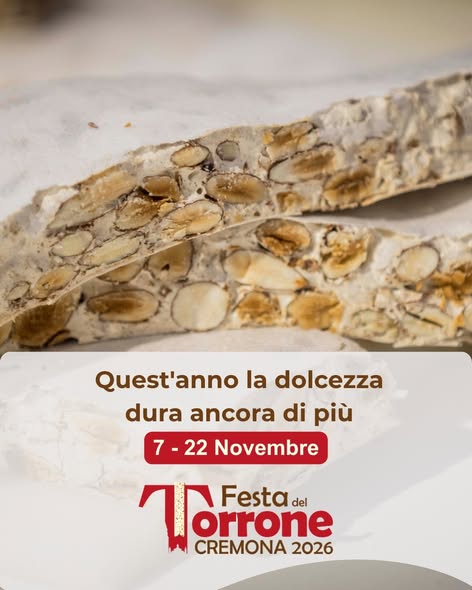 Festa del Torrone 2026 a Cremona levento si allunga e durera tre weekend con due settimane di appuntamenti Festa del Torrone 2026 a Cremona l'evento si allunga e durerà tre weekend con due settimane di appuntamenti