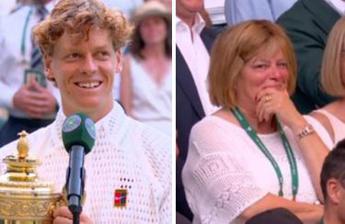 Sinner il trionfo a Wimbledon e la fuga di mamma Siglinde Sei uscita Sinner il trionfo a Wimbledon e la fuga di mamma Siglinde Sei uscita