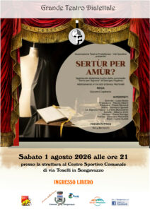 Teatro dialettale a Songavazzo il 1° agosto in scena Sertur per Amur con ingresso libero Teatro dialettale a Songavazzo il 1° agosto in scena Sertùr per Amùr con ingresso libero