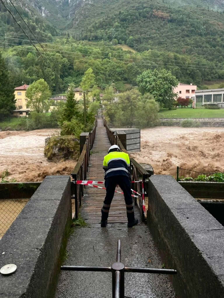 Maltempo a Clusone e in Val Seriana smottamenti, alberi pericolanti e Piano di Emergenza Dighe