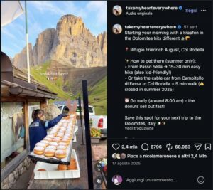 Montagna presa d’assalto dai social 38 milioni di visualizzazioni e tre ore di coda per una foto