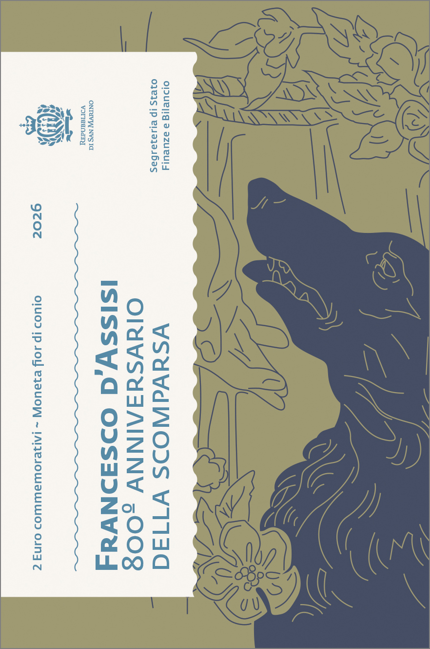 2 Euro FDC Numibox San Francesco Fronte 2