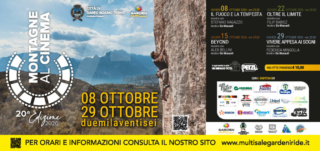 Montagne al Cinema compie 20 anni a Darfo Boario Terme quattro serate con i grandi protagonisti dell’alpinismo