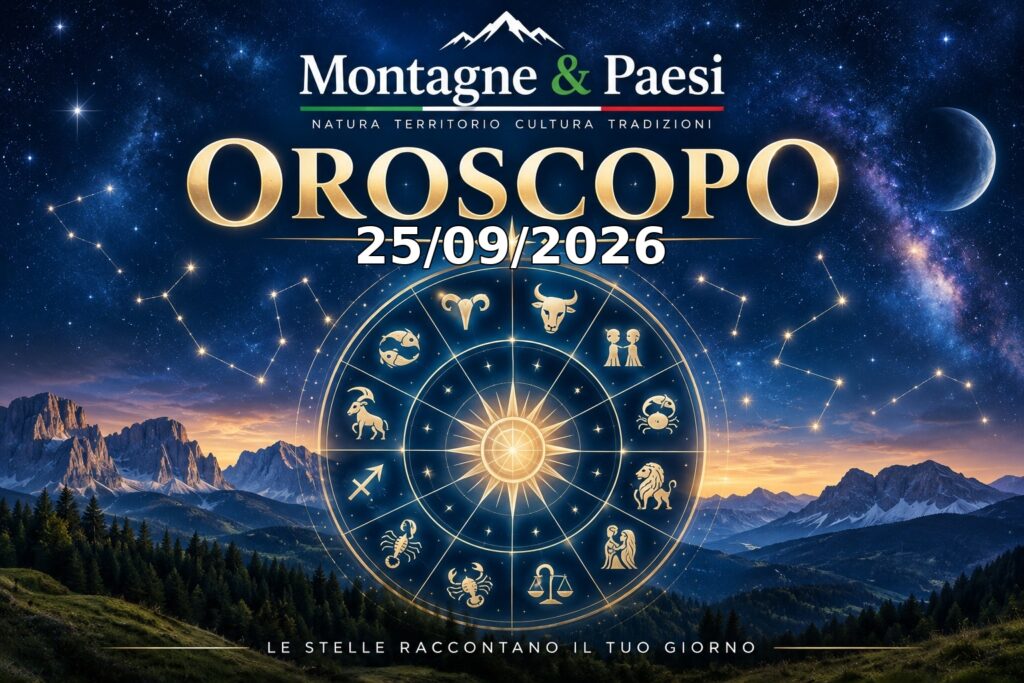 Oroscopo di Montagne & Paesi del 25/09/2026