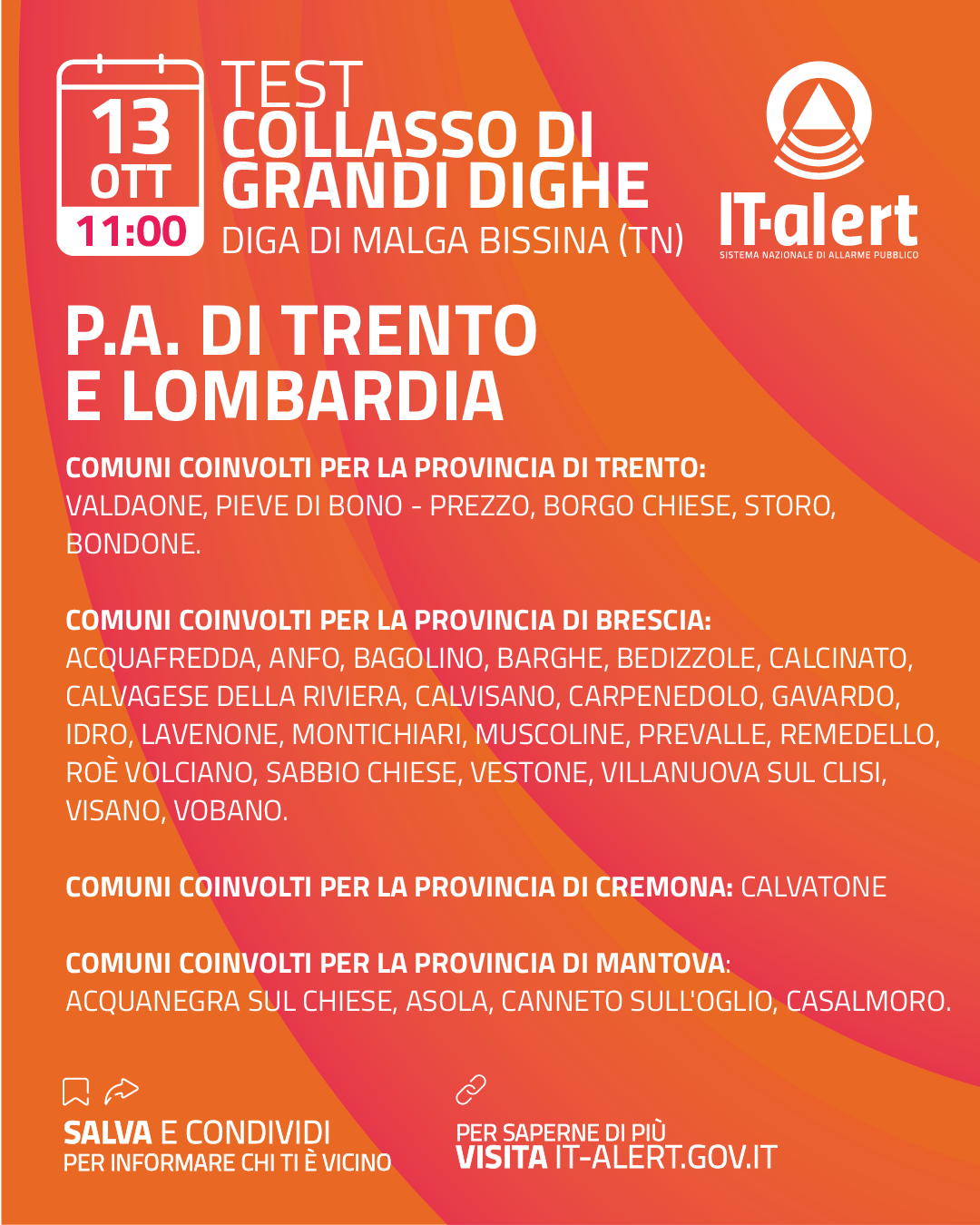 IT ALERT TEST 13 OTTOBRE LOMBARDIA PA TRENTO 1 2 IT ALERT TEST 13 OTTOBRE LOMBARDIA PA TRENTO 1 2
